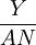 Y\over AN