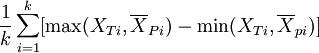 {1\over k} \sum_{i=1}^k