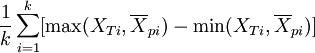 {1\over k} \sum_{i=1}^k