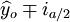 \widehat{y}_o\mp i_{a/2}
