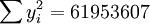 \sum y^2_i=61953607