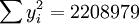 \sum y^2_i=2208979