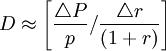 D\approx\left