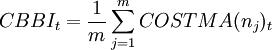 CBBI_t=\frac{1}{m}\sum_{j=1}^m COSTMA(n_j)_t