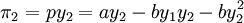 \pi_2=py_2=ay_2-by_1y_2-by_2^2