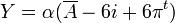 Y=\alpha(\overline{A}-6i+6\pi^t)