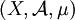 (X, \mathcal{A}, \mu)