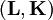 \mathbf{(L,K)}