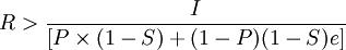 R>\frac{I}{}