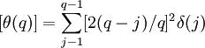 =\sum_{j-1}^{q-1}^2\delta(j)