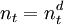 n_t=n_t^d