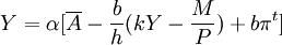 Y=\alpha