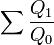\sum \frac{Q_1}{Q_0}
