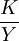 \frac{K}{Y}