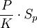 \frac{P}{K} \cdot S_p