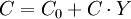C=C_0+C\cdot Y