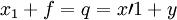 x_1+f =q=x\prime 1+y