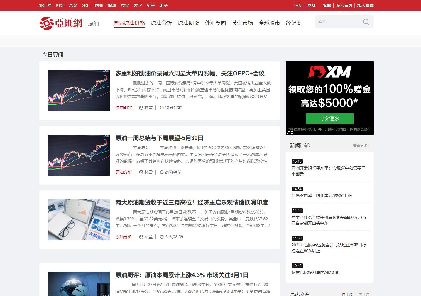 亚汇网-原油新闻